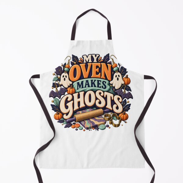 Item preview, My Oven Makes Ghosts Illustrated Earrings designed and sold by UrbanCanvvas.