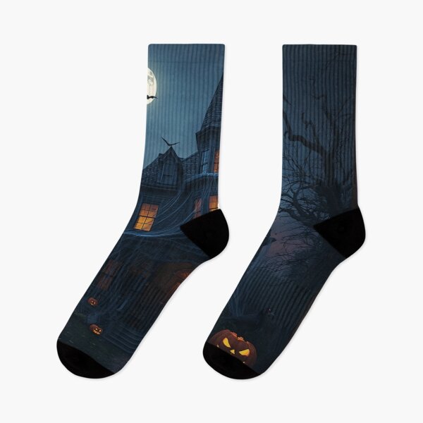 Item preview, Spooky Haunted House on Halloween Night designed and sold by MargaretPolanco.