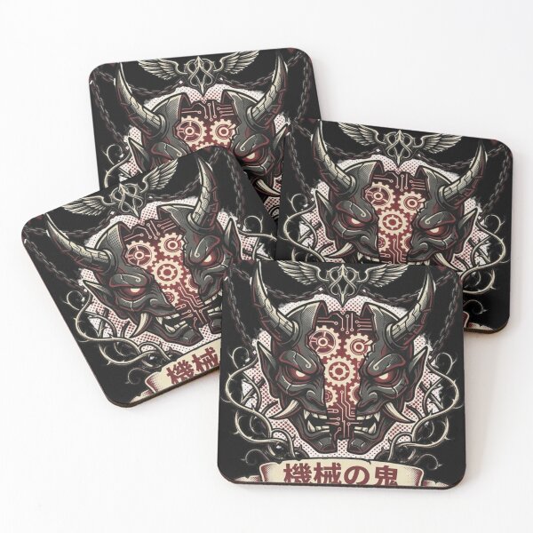 Item preview, Mechanical Demon – Cyberpunk Oni & Industrial Gothic Graphic Art designed and sold by Bekado.