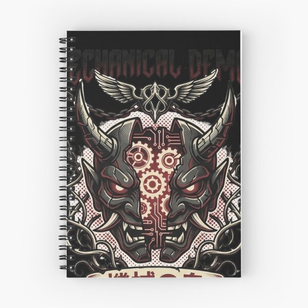 Item preview, Mechanical Demon – Cyberpunk Oni & Industrial Gothic Graphic Art designed and sold by Bekado.