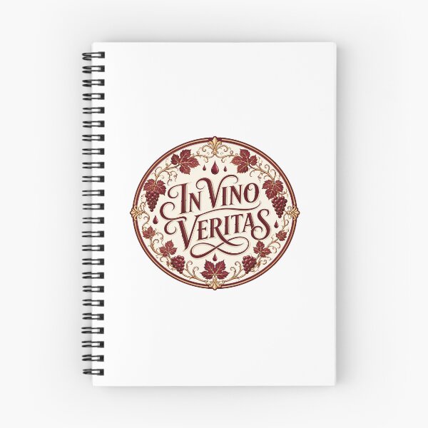 Item preview, In Vino Veritas Gift - Wine Vintage Badge Wine Lover designed and sold by RedRubyBubble.