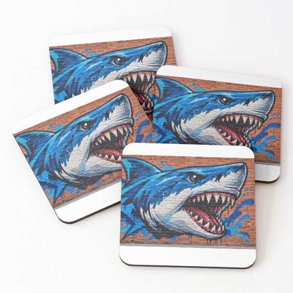 Item preview, Urban shark mural designed and sold by karlosss.