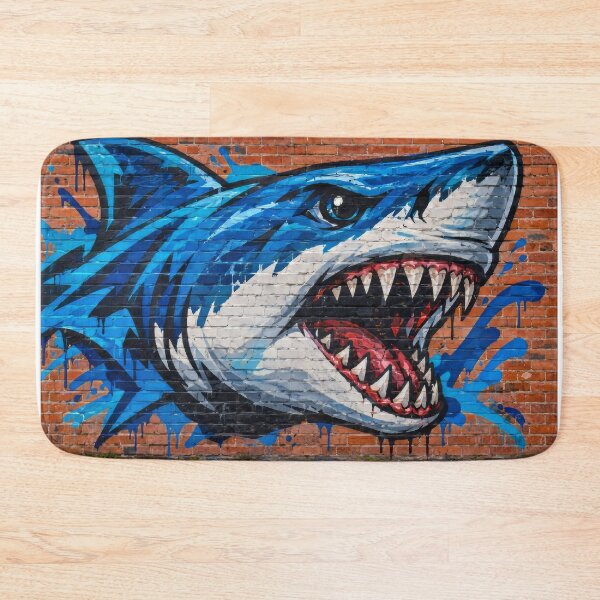 Item preview, Urban shark mural designed and sold by karlosss.