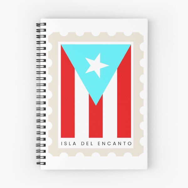 Item preview, Puerto Rico Stamp - Isla del Encanto, Light Blue Flag designed and sold by Lissette Draws.