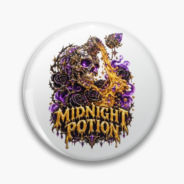 Item preview, Midnight Potion Goth Skull designed and sold by Sovereign Supply Co..