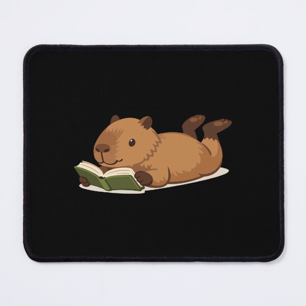 Item preview, Capybara Cartoon Reading Book  designed and sold by stylishdzign.