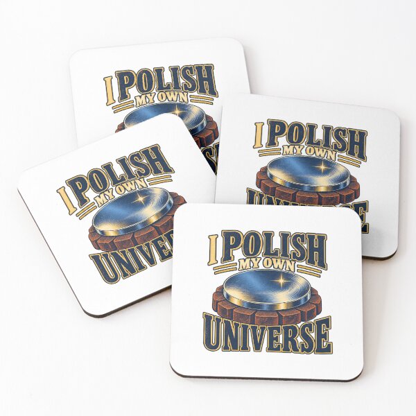 Item preview, I Polish My Own Universe Telescope Pun designed and sold by UrbanCanvvas.