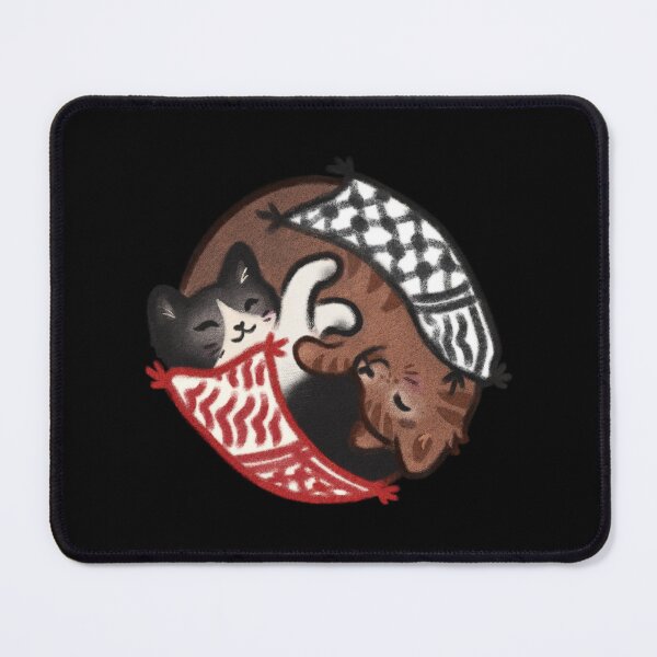 Item preview, Catffiyeh, Palestine Cats wearing Keffiyeh designed and sold by MarhabaCats.