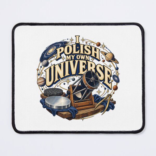 Item preview, I Polish My Own Universe Illustrated Telescope designed and sold by UrbanCanvvas.