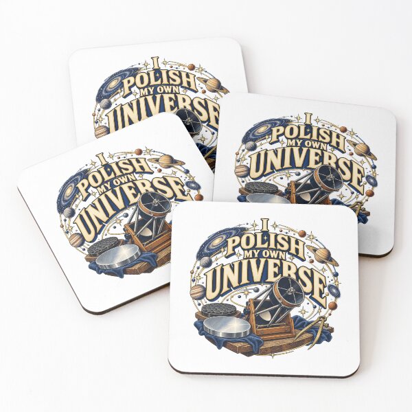 Item preview, I Polish My Own Universe Illustrated Telescope designed and sold by UrbanCanvvas.