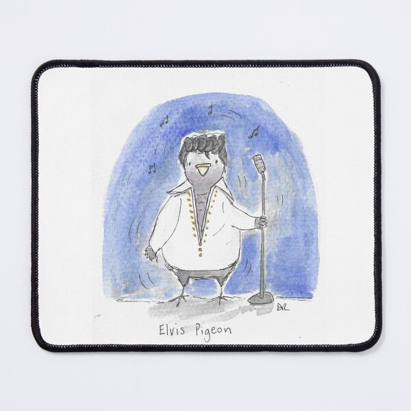 Item preview, Elvis Presley Pigeon Illustration designed and sold by DebTheZeb.