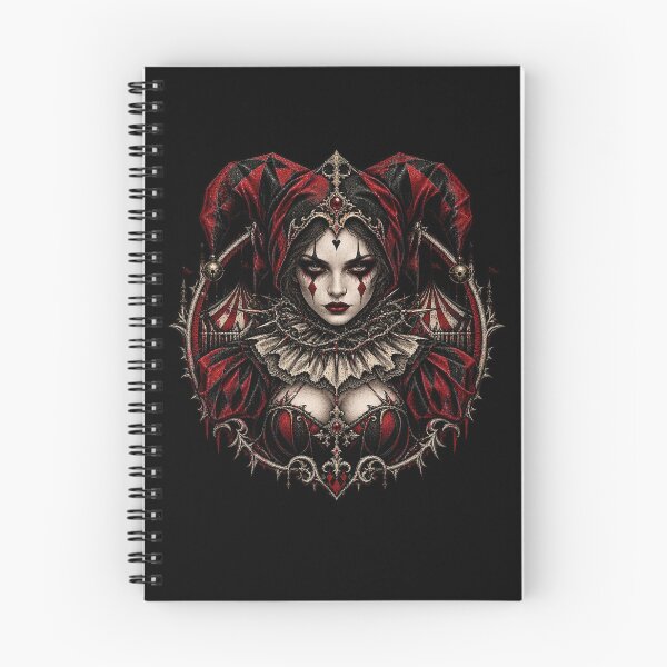Item preview, Crimson Harlequin Queen – Gothic Carnival of Shadows designed and sold by TheInkRaven.