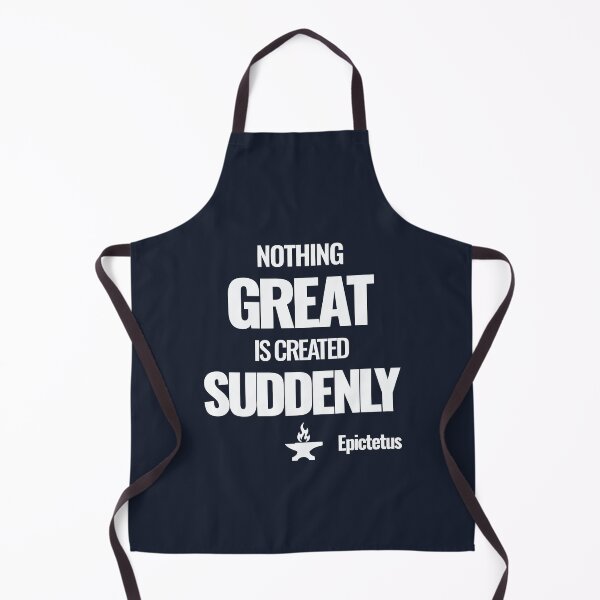 Item preview, Nothing Great Is Created Suddenly - Epictetus - Bold Stoic Quote - Light Version designed and sold by Stoic Core.