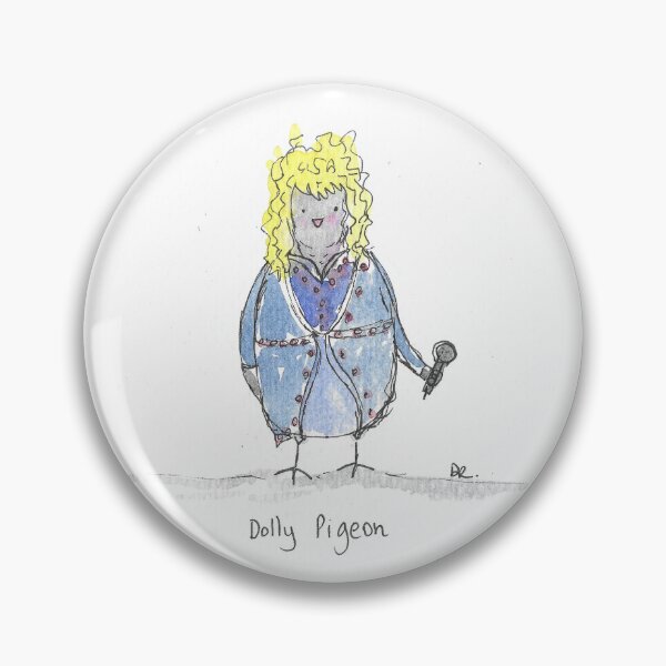 Item preview, Dolly Parton Pigeon Illustration designed and sold by DebTheZeb.
