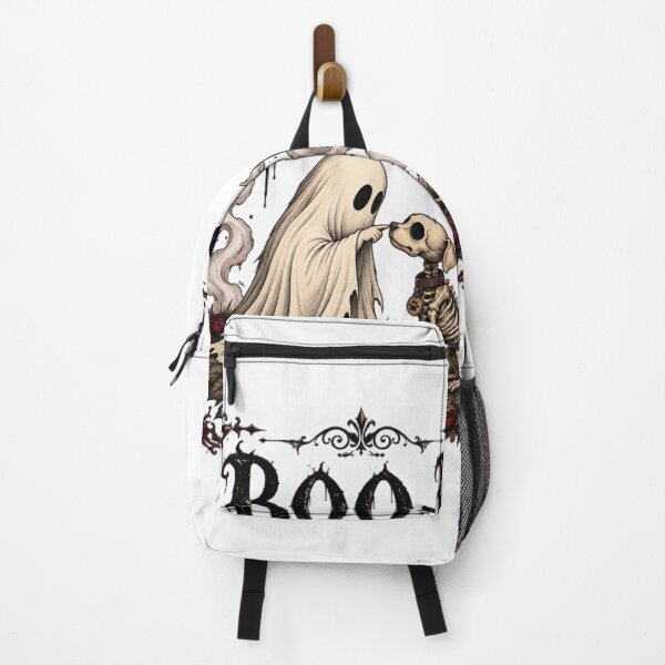 Item preview, Boo-p Ghost Touch Skeleton Dog Dark Vintage Retro Halloween designed and sold by BodyBagBklyn.