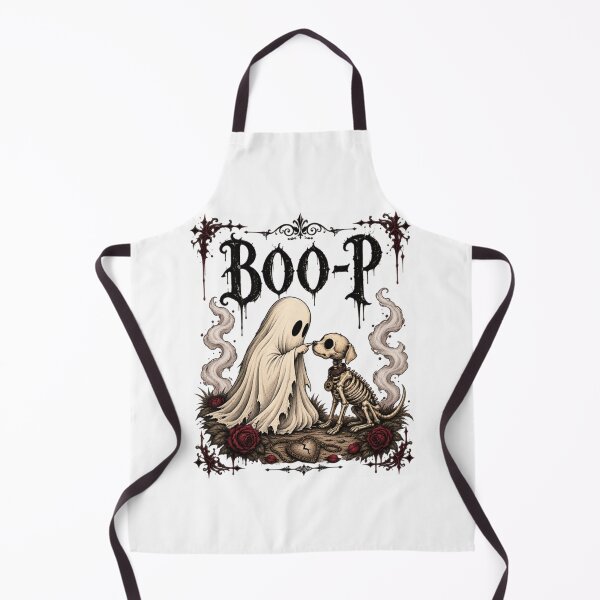 Item preview, Boo-p Ghost Touch Skeleton Dog Dark Vintage Retro Halloween designed and sold by BodyBagBklyn.