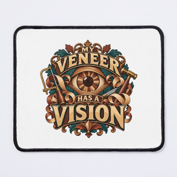 Item preview, My Veneer Has a Vision Illustrated Woodcraft designed and sold by UrbanCanvvas.