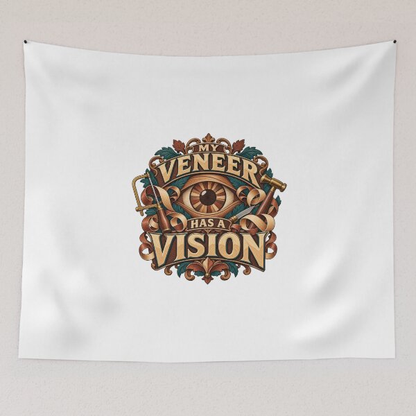 Item preview, My Veneer Has a Vision Illustrated Woodcraft designed and sold by UrbanCanvvas.