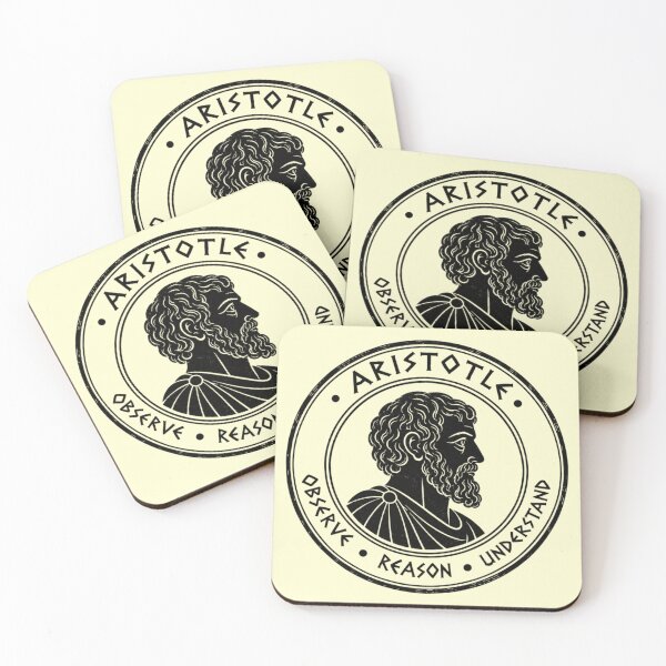 Item preview, Aristotle Vintage Greek Philosophy Art — Observe, Reason & Understand — Ancient Philosopher Emblem. designed and sold by SaraSumi.