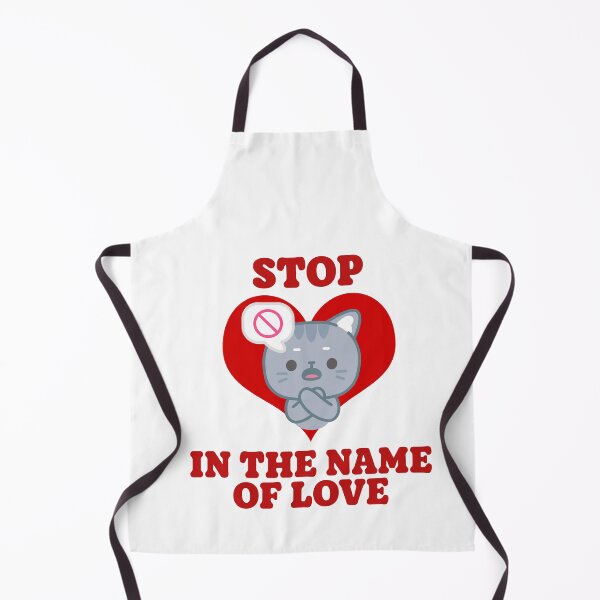 Item preview, Stop in the name of love, grey tabby stopping you designed and sold by BigfeetLittlepaws.