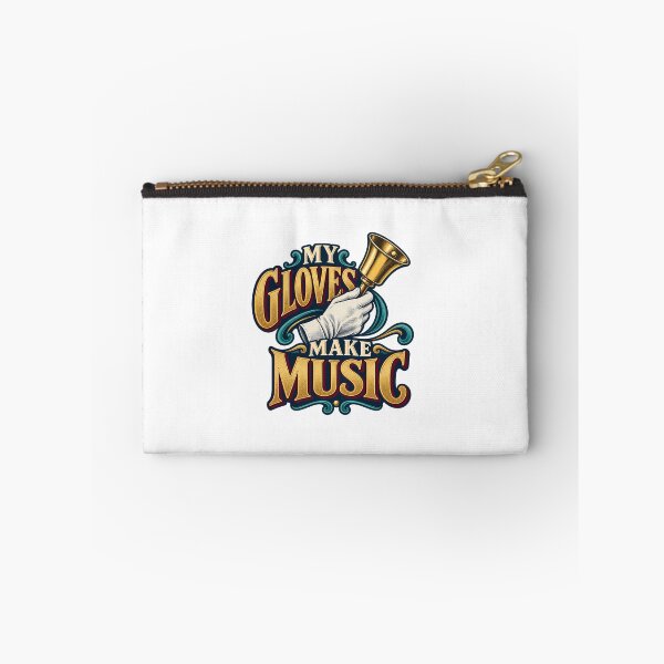Item preview, My Gloves Make Music Handbell Pun designed and sold by UrbanCanvvas.