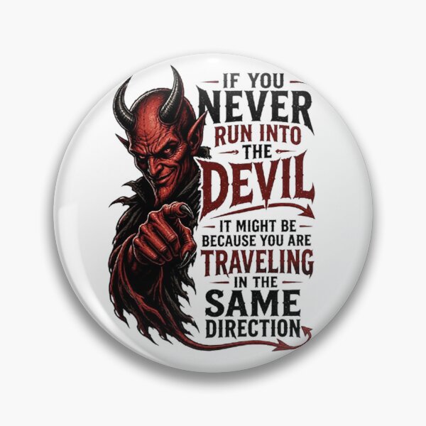 Item preview, Run Into The Devil designed and sold by CRINGEWORTHY TEES.