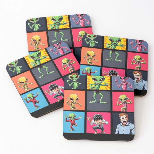 Item preview, Aliens - Human Interactions - Series 3 - Chart 88816000 - Dynamic Poses And Funny Expressions - Design For Cases Stickers Posters And More designed and sold by dyneskissern.