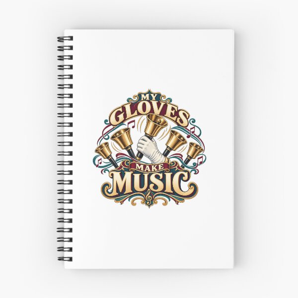 Item preview, My Gloves Make Music Illustrated Handbells designed and sold by UrbanCanvvas.