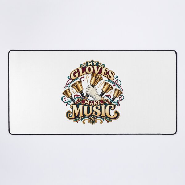 Item preview, My Gloves Make Music Illustrated Handbells designed and sold by UrbanCanvvas.