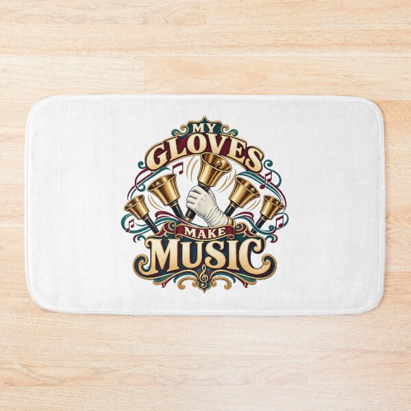 Item preview, My Gloves Make Music Illustrated Handbells designed and sold by UrbanCanvvas.