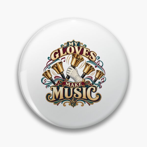 Item preview, My Gloves Make Music Illustrated Handbells designed and sold by UrbanCanvvas.