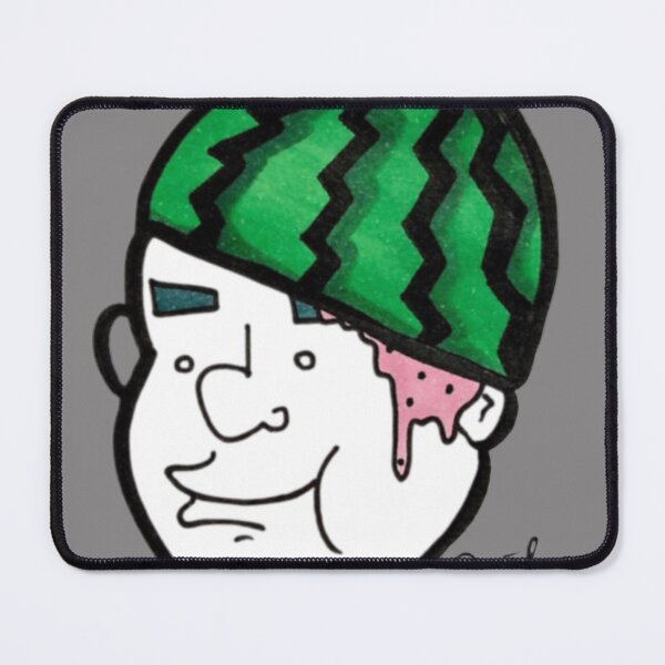 Item preview, Watermelon Brain Cartoon Head designed and sold by BlueLagone.