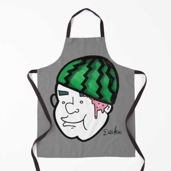 Artikelvorschau, Wassermelonen-Gehirn-Cartoon-Kopf entworfen und verkauft von BlueLagone.