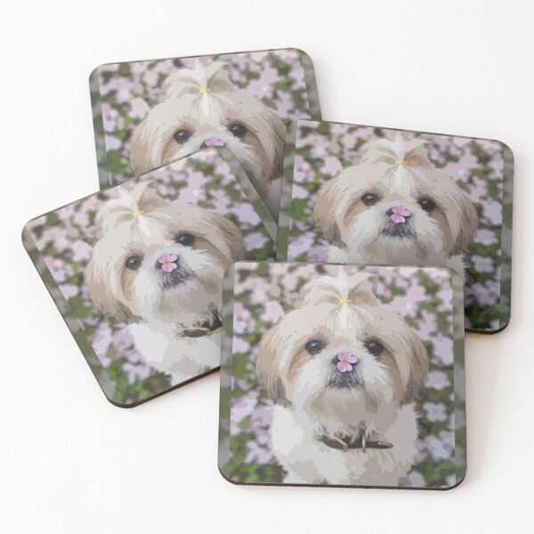 Item preview, Bloom Baby Bloom Shih Tzu Floral Dog designed and sold by PawsAndPallette .