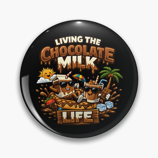 Item preview, Living the Chocolate Milk Life – Tropical Summer Cartoon designed and sold by SidTastic .