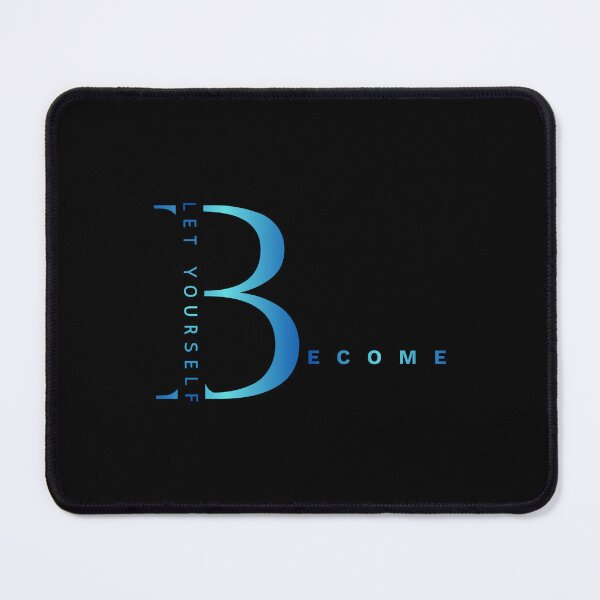 Item preview, Let Yourself Become Blue Monogram Typography designed and sold by RenetteWickStudio.