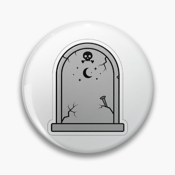Item preview, Spooky Tombstone - Cute Graveyard Halloween Sticker designed and sold by SimpleP.