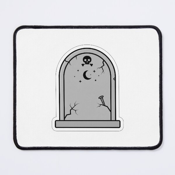 Item preview, Spooky Tombstone - Cute Graveyard Halloween Sticker designed and sold by SimpleP.