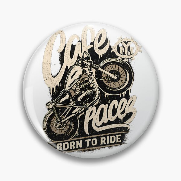 Item preview, Cafe Racer Born to Ride Vintage Motorcycle Art designed and sold by DesignArtist.ia.