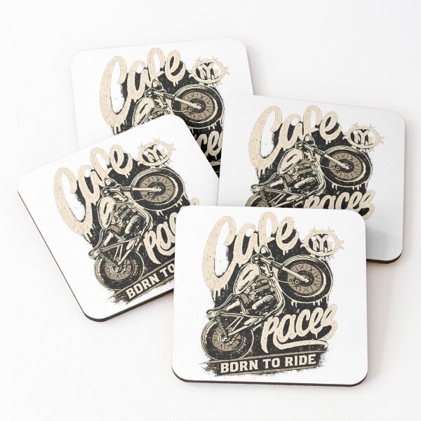 Item preview, Cafe Racer Born to Ride Vintage Motorcycle Art designed and sold by DesignArtist.ia.