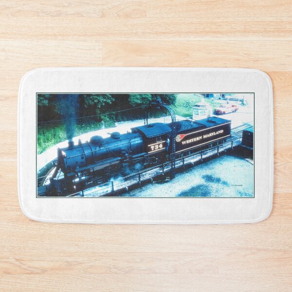 Item preview, Frostburg, Maryland, September 6, 1996, Locomotive and Coal Car on Rotating Platform designed and sold by AMacGPhilly.