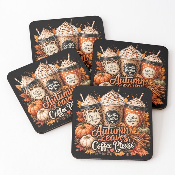Item preview, Autumn Leaves Coffee Please - Fall Coffee Pumpkin Spice designed and sold by Rtcraftani.