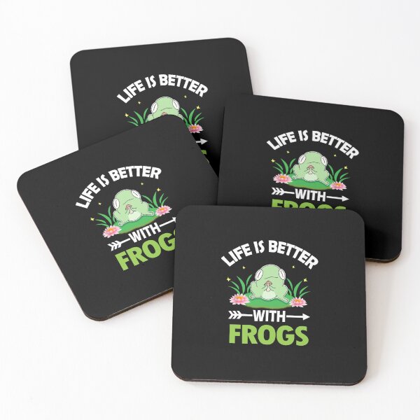 Item preview, LIFE IS BETTER WITH FROGS designed and sold by thebestposter.