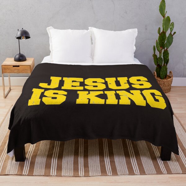 Item preview, Jesus Is King Kanye West Inspired Vintage Varsity Text designed and sold by DYALEEZ-XCR.