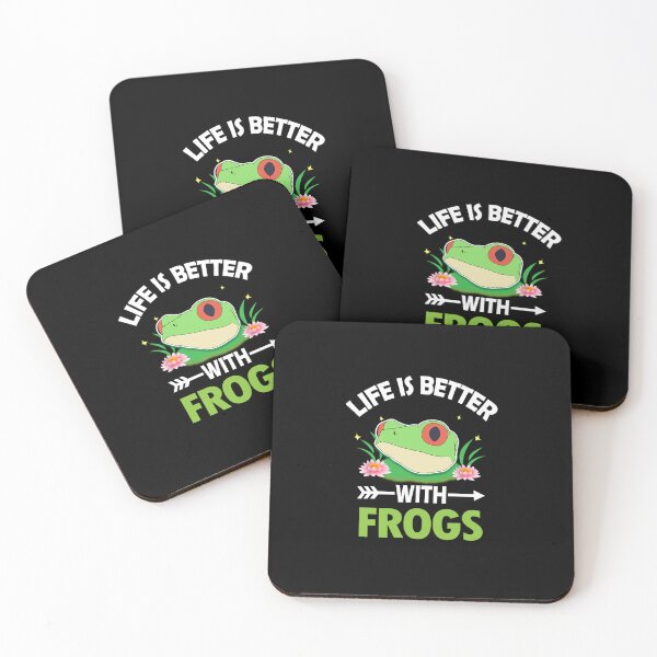 Item preview, LIFE IS BETTER WITH FROGS designed and sold by thebestposter.