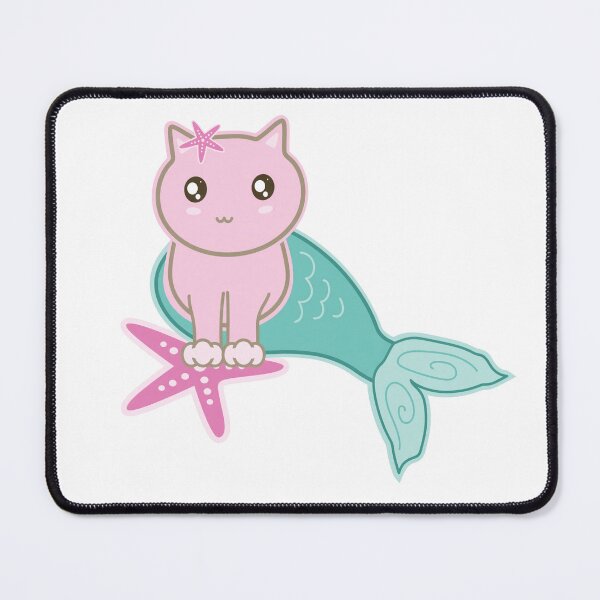 Item preview, Murrcat Pink Mermaid Fantasy Cat designed and sold by Kimonokatt.