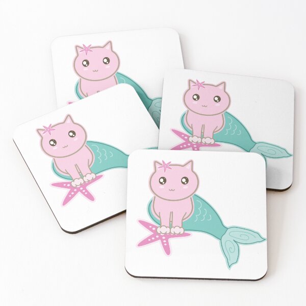 Item preview, Murrcat Pink Mermaid Fantasy Cat designed and sold by Kimonokatt.