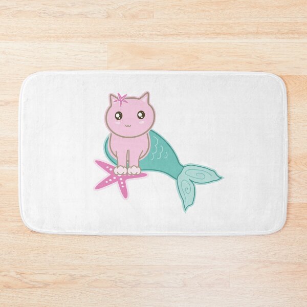 Item preview, Murrcat Pink Mermaid Fantasy Cat designed and sold by Kimonokatt.