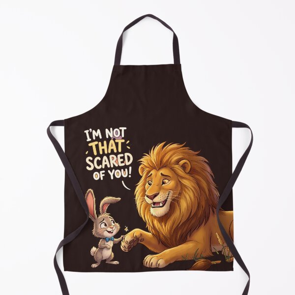 Item preview, Funny Brave Bunny and Cute Lion Design designed and sold by Funnygiftsstudio .