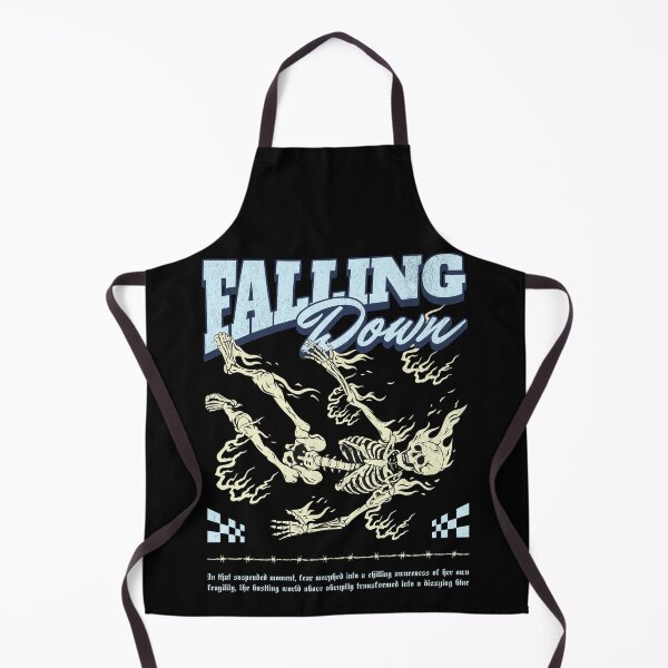 Item preview, Falling Down Skeleton Graphic Tee | Dark Streetwear Shirt | Skull Fire Tshirt Men designed and sold by baretyas.